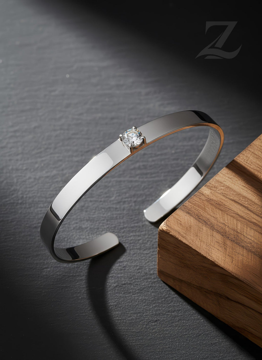 Solitaire Radiance Cuff - Zarkaar