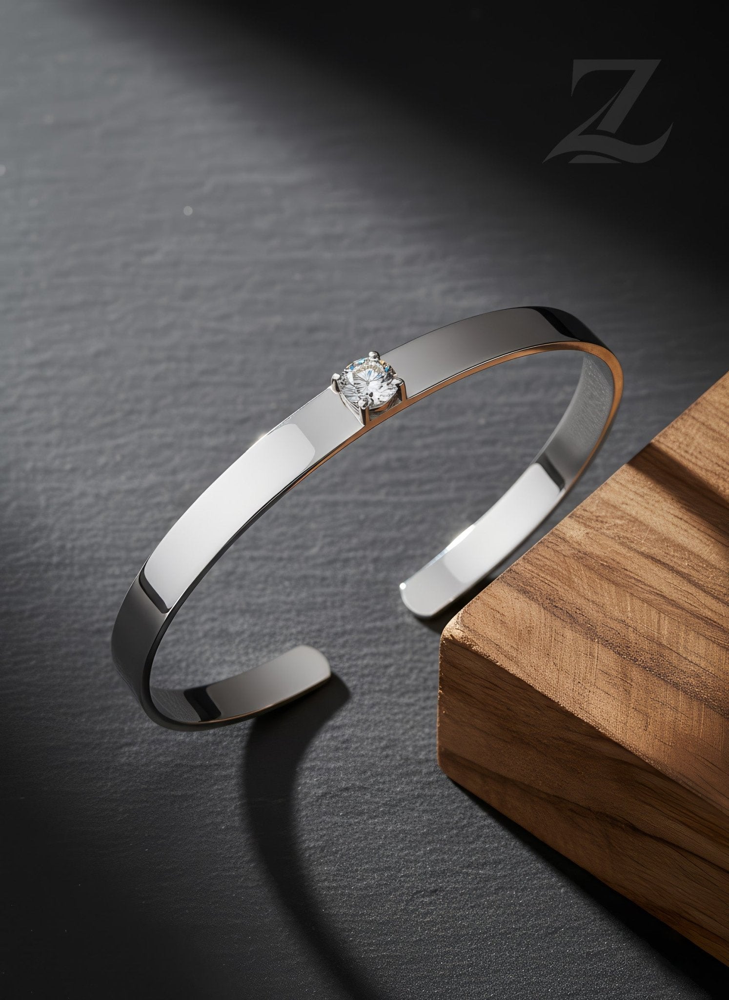 Solitaire Radiance Cuff - Zarkaar